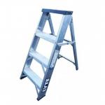 En 131-2 Professional Swingbackstep with Tool Tray, Aluminium, 4 Tread 412216