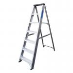 En 131-2 Professional Swingbackstep with Tool Tray, Aluminium, 7 Tread 412219