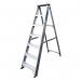 En 131-2 Professional Swingbackstep with Tool Tray, Aluminium, 7 Tread 412219