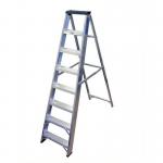 En 131-2 Professional Swingbackstep with Tool Tray, Aluminium, 8 Tread 412220