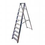 En 131-2 Professional Swingbackstep with Tool Tray, Aluminium, 10 Tread 412221