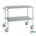Service Trolley, Galvanised, 2 Stainless