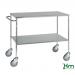 Service Trolley, Galvanised, 2 Stainless