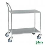 Konga stainless steel laminated shelf trolleys - tall handle 412367