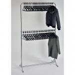 Two Tier Static Coatrack Cw 40 Black Coat Hangers 412373