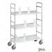 Konga mobile shelf trolleys, 3 tier 412454