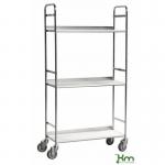 Konga mobile shelf trolleys, 3 tiers 412455