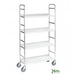 Konga mobile shelf trolleys, 4 tiers 412456