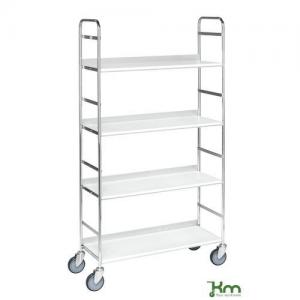 Image of Mobile Shelf Unit, 4 Shelves, 790 X 290