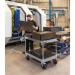 Konga extra heavy duty zinc plated table top trolleys 412493