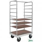 Shelf Trolley, 4 Laminated Mdf Shelves, 