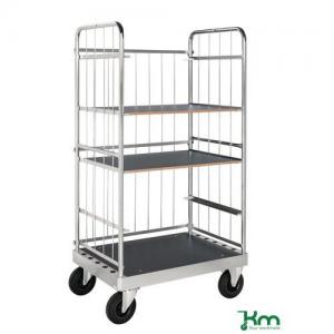 Image of Konga extra heavy duty shelf trolleys - three-sided, braked 412500