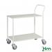 Konga small table trolley - white frame, white shelves 412508