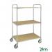 Konga Tall ESD shelf trolleys, 3 shelves, braked 412563