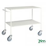 Table Trolley, Powder Coated White, With