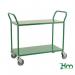 Konga two tier trolley, braked - green 412613