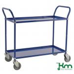 Konga two tier trolley, braked - blue 412614