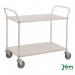 Konga two tier trolley, braked - white 412615