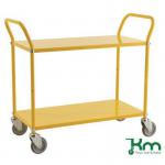 Konga two tier trolley, braked - yellow 412617