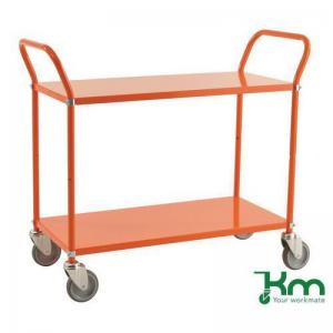 Konga two tier trolley, braked - orange 412618
