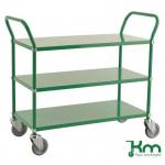 Konga three tier trolley, braked - green 412621