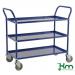 3 Tier Coloured Trolley, Blue, 940 X 108
