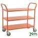 Konga three tier trolley, braked - orange 412626