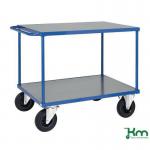 Konga heavy duty table top trolley with galvanised steel shelves 412630