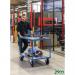 Konga heavy duty table top trolley with galvanised steel shelves 412630