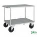 Konga heavy duty two tier galvanised shelf trolley 412634