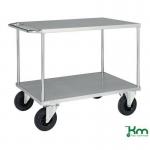 Konga heavy duty two tier galvanised shelf trolley 412636