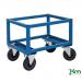 Raised Pallet Dolly, Painted Blue 800 X 