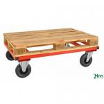 Pallet Dolly, Painted Red 1200 X 800 X 3