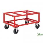 Raised Pallet Dolly, Painted Red 1200 X 