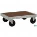 The picture shows a sturdy slingsby Platform Truck Konga made of steel, with a laminated wooden platform. The truck has a durable design and is ready for heavy-duty lifting and transport. The wooden platform provides a solid base for carrying various items.