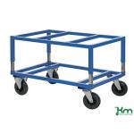 Adjustable Pallet Dolly, Painted Blue 12