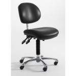 Low Clean Room Chair, Black 412694