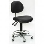 High Fully Ergonomic Industrialupholstered Chair, Vinyl Lupin 412706