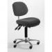 Low Fully Ergonomic Industrialupholstered Chair, Fabric Charcoal 412709