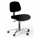 Low Esd Intermediatechair, Vinyl Black 412735