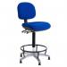 High Esd Heavy Duty 160 Kg 25 Stone Operator Chair, Fabric Blue 412743
