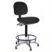 High Esd Heavy Duty 160 Kg 25 Stone Operator Chair, Vinyl Black 412744