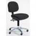 Low Esd Heavy Duty 160 Kg 25 Stone Operator Chair, Fabric Charcoal 412745