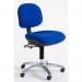 Low Esd Heavy Duty 160 Kg 25 Stone Operator Chair, Fabric Blue 412746