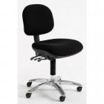 Low Esd Heavy Duty 160 Kg 25 Stone Operator Chair, Vinyl Black 412747