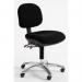 Low Esd Heavy Duty 160 Kg 25 Stone Operator Chair, Vinyl Black 412747