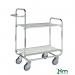 Konga order picking trolleys with adjustable shelves and open ends 412802