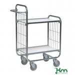 Konga order picking trolleys with adjustable shelves and mesh ends 412803