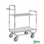 Konga order picking trolleys with adjustable shelves and open ends 412804