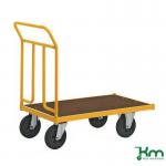 Konga heavy duty platform truck - 950mm platform, rubber tyres 412819